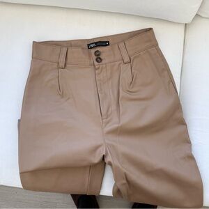 Zara Faux Leather Pants